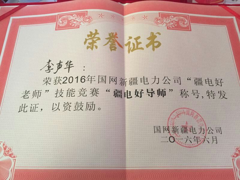 国网新疆电力公司“疆电好导师”